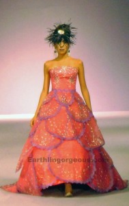 Lloyd Arceo orange gown