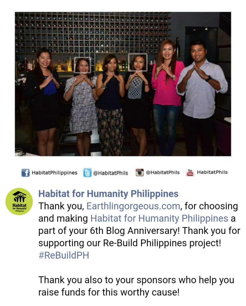 Earthlingorgeous 6th blog anniversary fund raiser