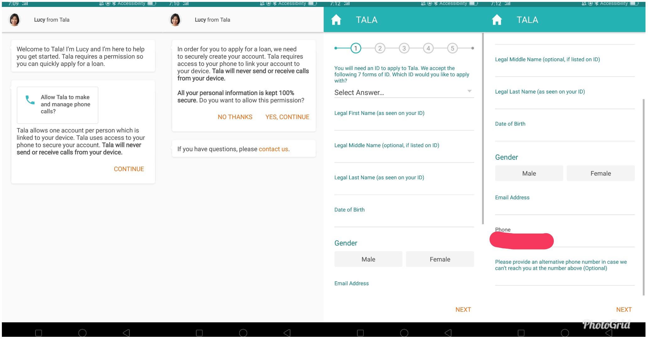 TAlA app lending borrowing easy