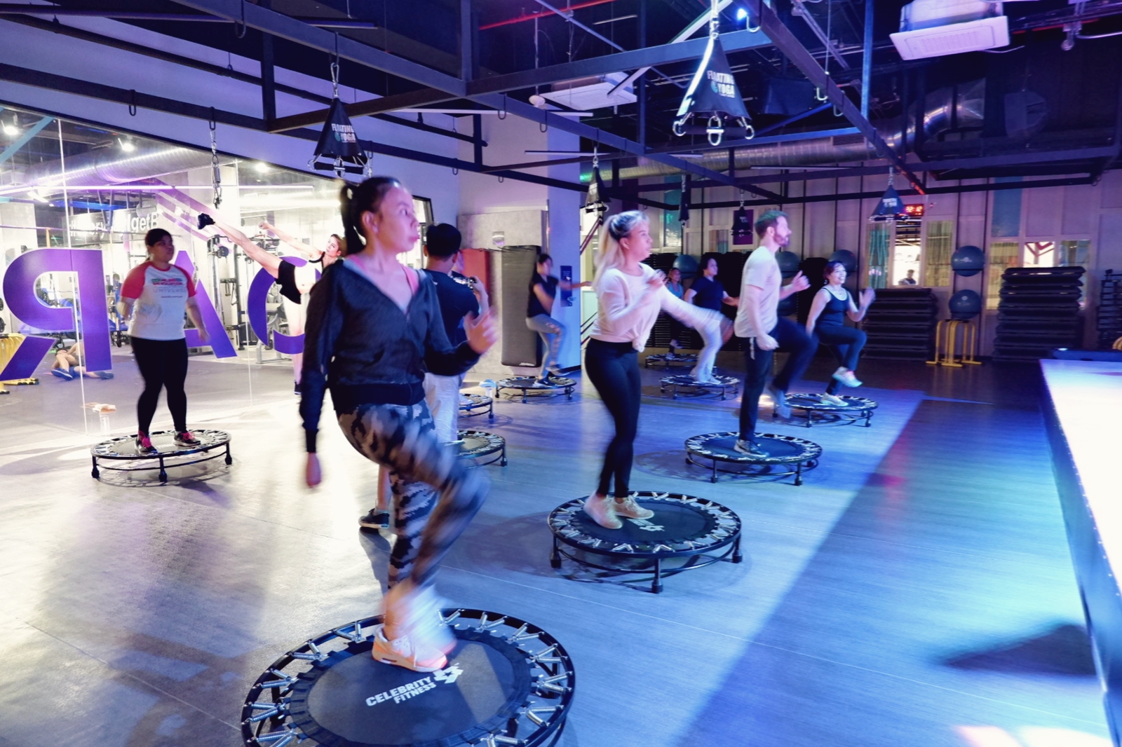 Trying out Playground and Saltar at Celebrity Fitness