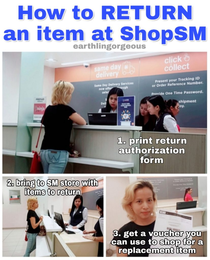How to return wrong item at ShopSM