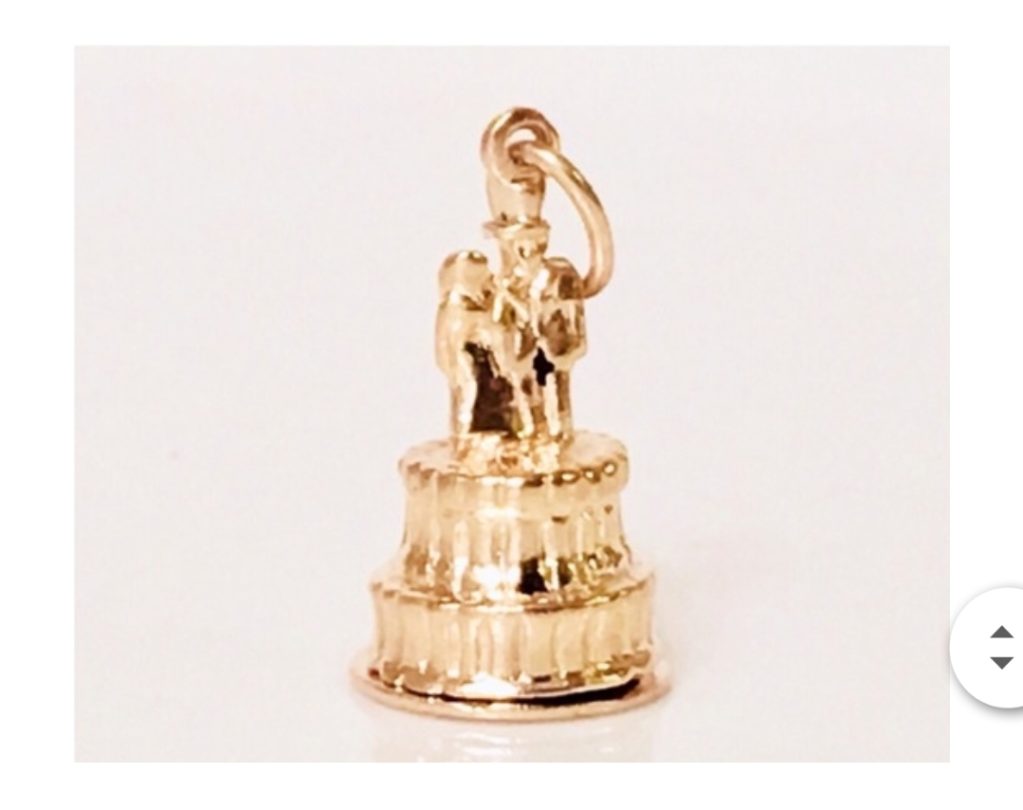 Antique Jewelry Cake topper