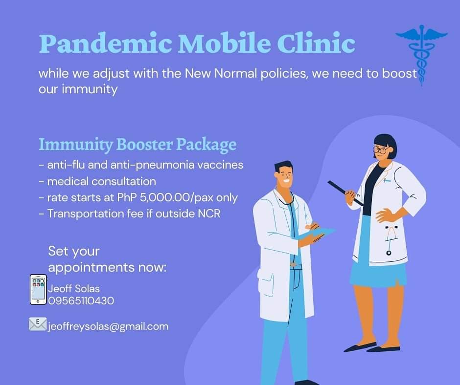 A Pandemic Mobile Clinic to Get your Immunization Shots by Licensed Doctors