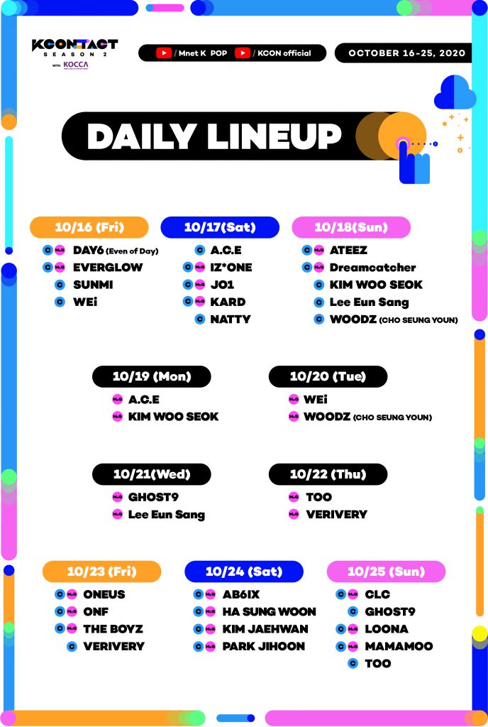 KCON:TACTSeason 2 line up
