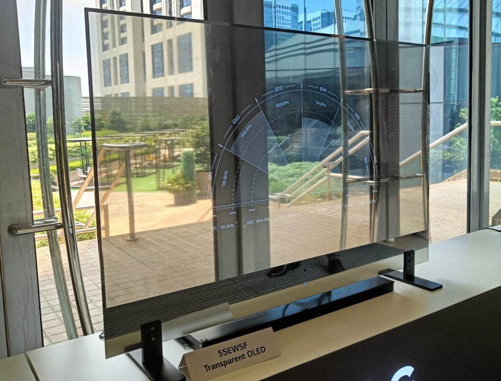 LG Reconnect transparent monitor