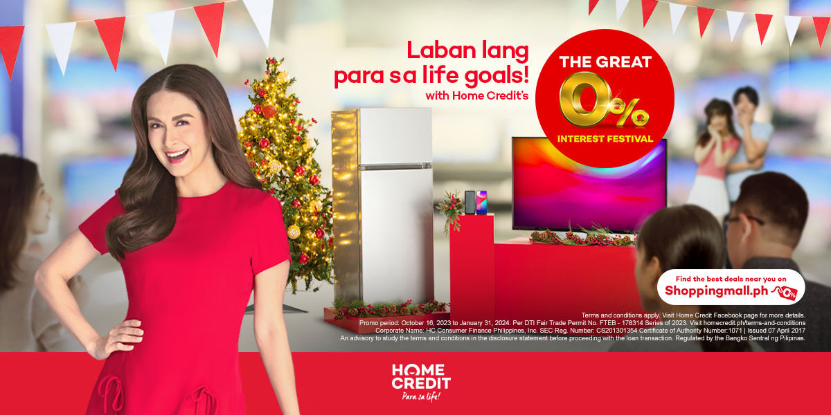 Home Credit makes the holidays brighter with Marian Rivera, 0% off holiday deals