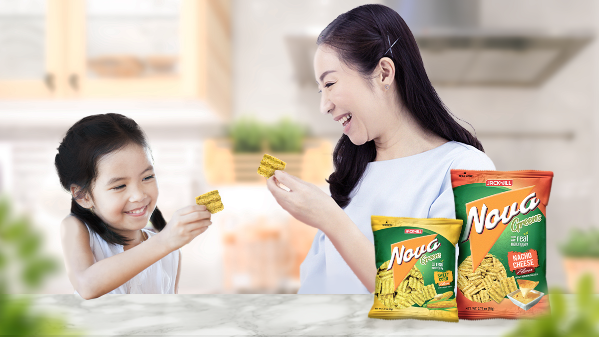 Who knew Malunggay snacks can be enjoyed with the new Nova Greens?